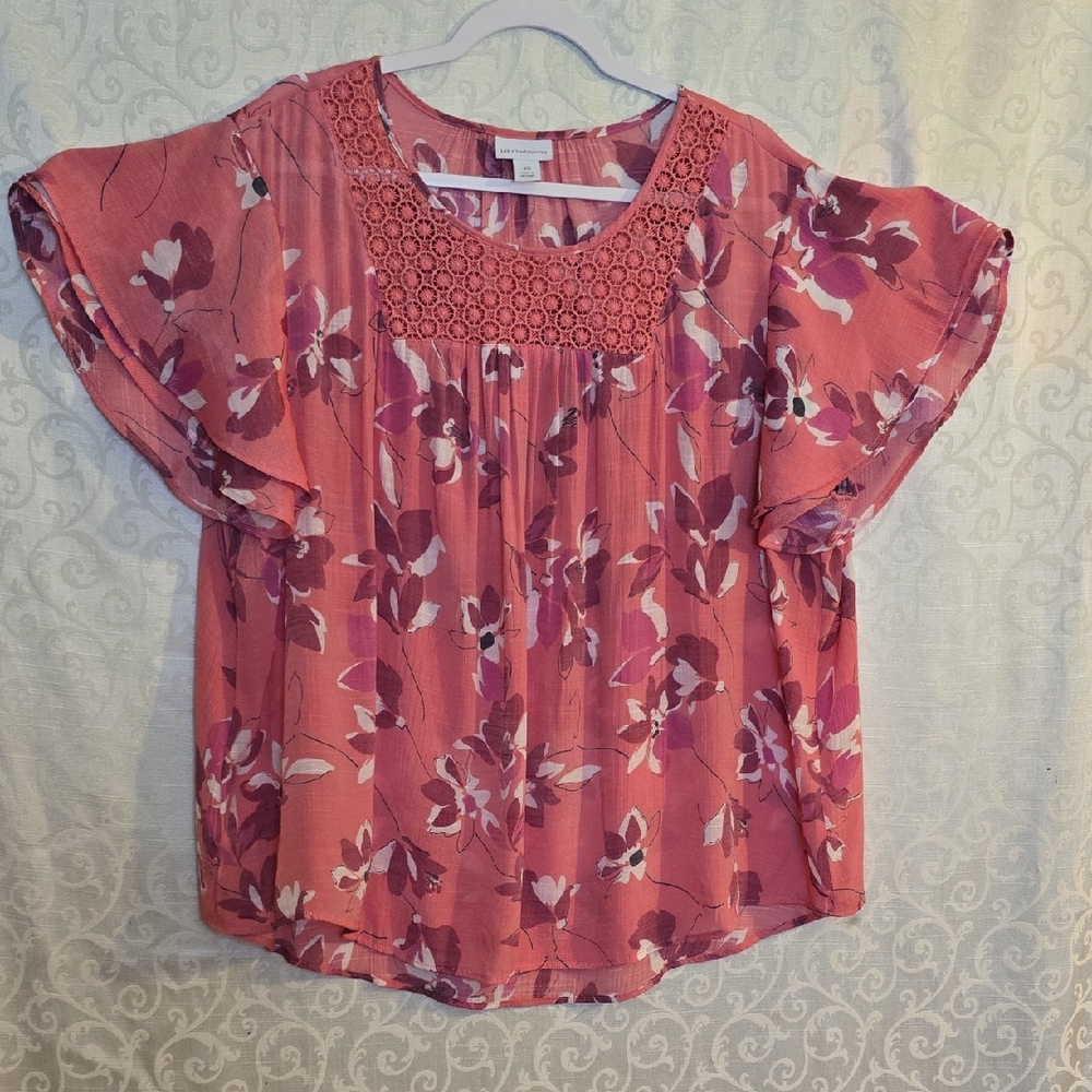Floral Pink Women's Top